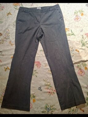 No Boundaries Gray Straight-Leg Dress Pants